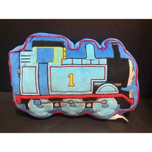 Thomas & Friends Thomas the Tank Engine Blue Plush Decorative Pillow 12x8 Kids